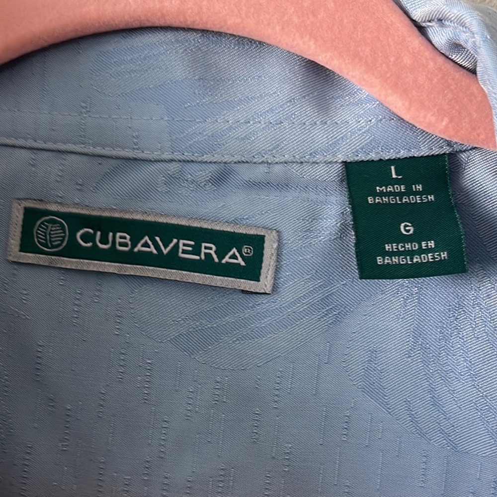 Cubavera Mens Short Sleeve Shirt Sz Large - Picture 2 of 3